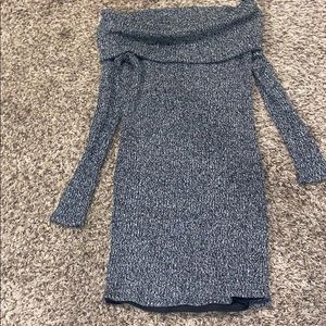 Off Sleeve Sweater Dress